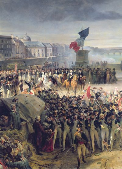 The Garde Nationale de Paris Leaves to Join the Army in September 1792, c.1833-36 (detail) by Léon Cogniet